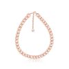 Jewellery Romi Dublin | Romi Rose Gold Heavy Curb Chain Necklace