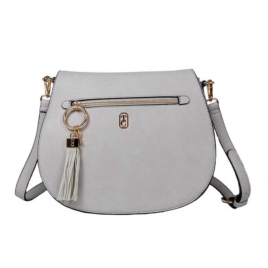 Handbags Tipperary Crystal | Savoy Large Satchel Bag Grey