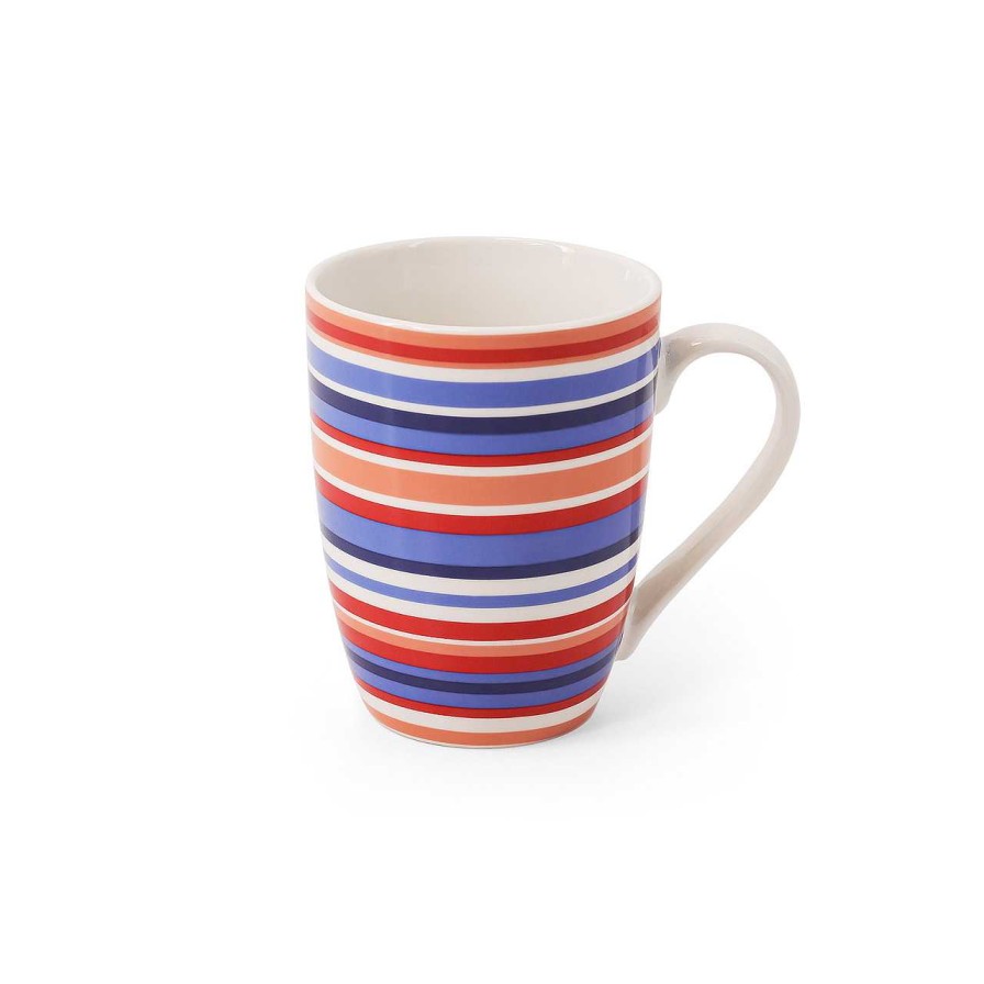 Homeware Tipperary Crystal Mugs | Roman Stripes Horizontal Party Pack S/6 Mugs - New 2022