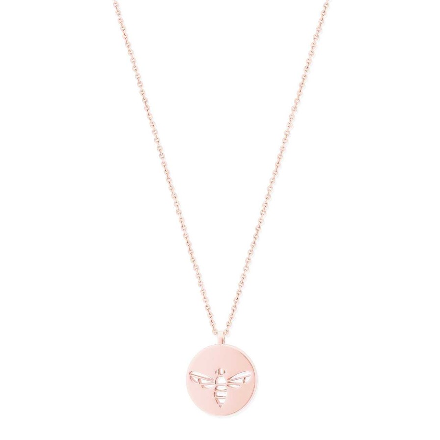 Jewellery Bees | Bee Rose Gold Circle Pendant