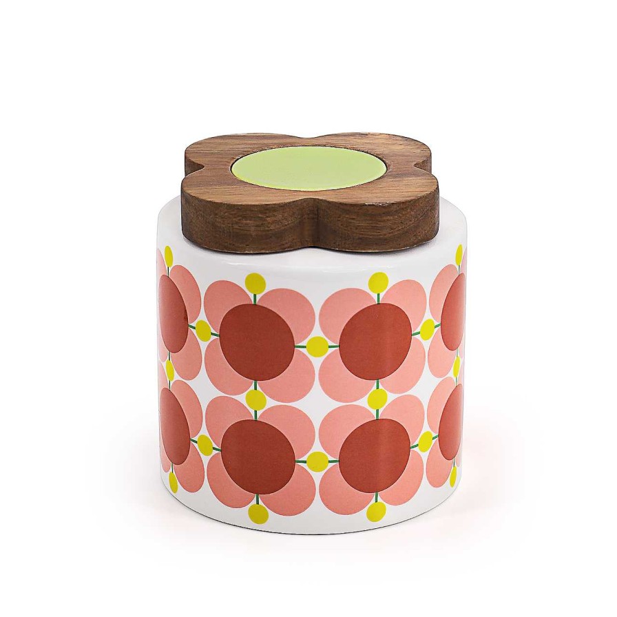 Homeware Orla Kiely Crystal | Orla Kiely 1.1L Storage Jar - Atomic Flower Bubblegum