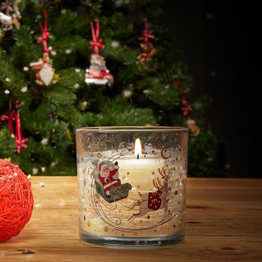 Homeware Tipperary Crystal Candles | Christmas Santa Led Candle (Online Exclusive)