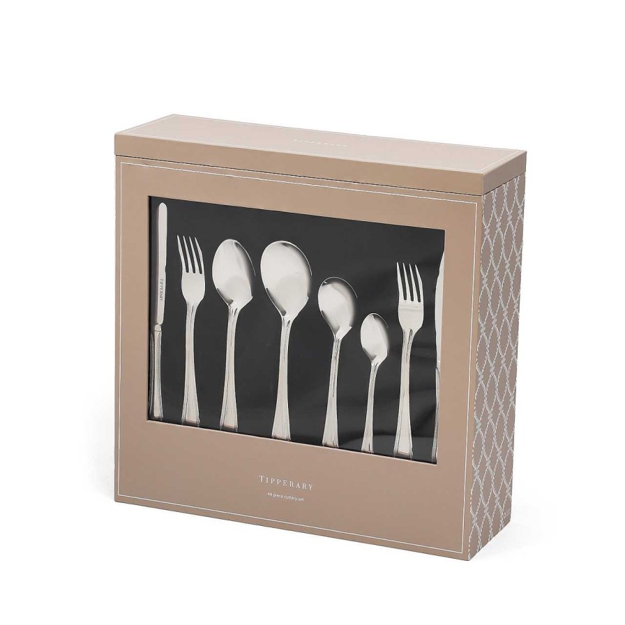 Homeware Tipperary Crystal Mugs | Elegance 42 Piece Boxed Cutlery Set