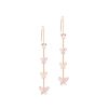 Jewellery Tipperary Crystal | Tc Butterfly - Chain Drop Earrings