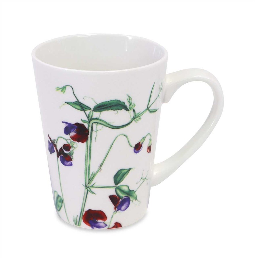 Homeware Tipperary Crystal Mugs | Botanical Studio Sweet Pea Mug