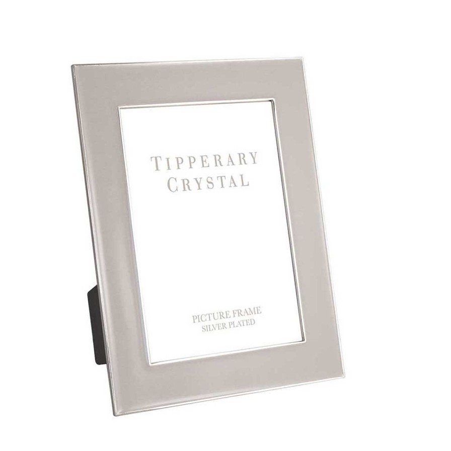 Homeware Tipperary Crystal Cushions | Grey Enamel Frame With Silver Edging 4 Inch X 6 Inch