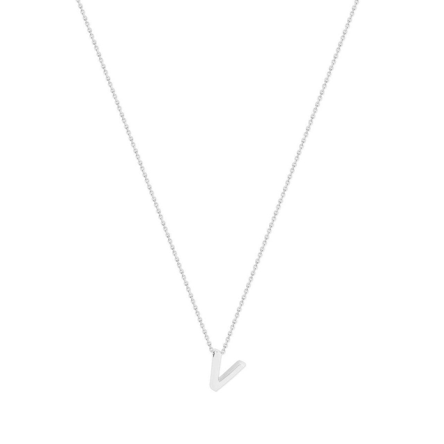 Jewellery Tipperary Crystal Diffusers | Sterling Silver Tipperary Letter "V" Pendant