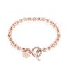 Jewellery Romi Dublin | Romi Rose Gold Circle Chain Bracelet