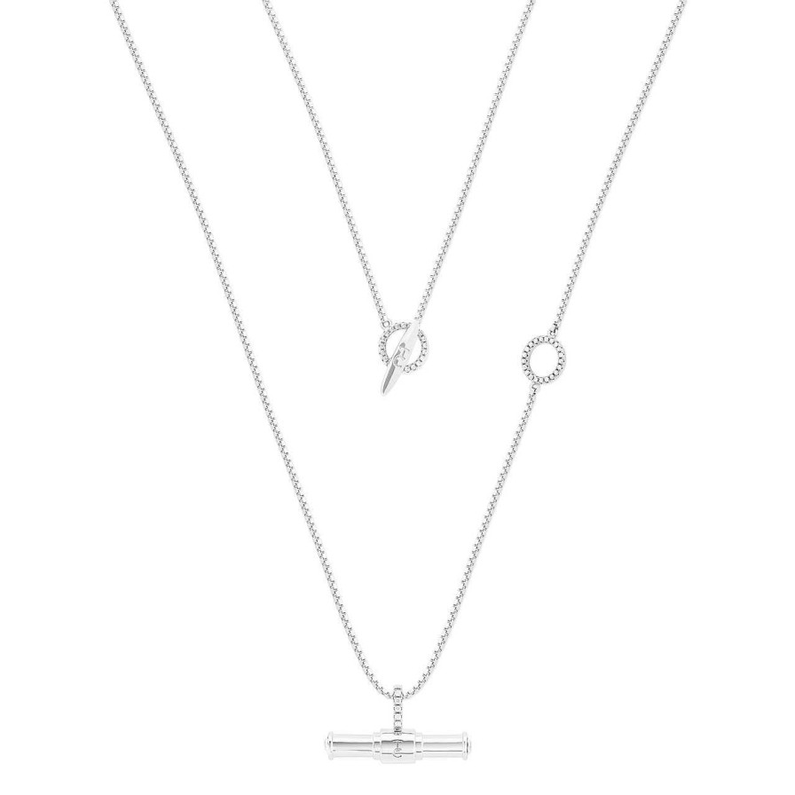 Jewellery Tipperary Crystal | T-Bar Toggle Pendant Silver - New Autumn 2023