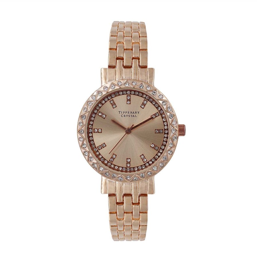 Jewellery Tipperary Crystal | Stella Rose Gold Watch