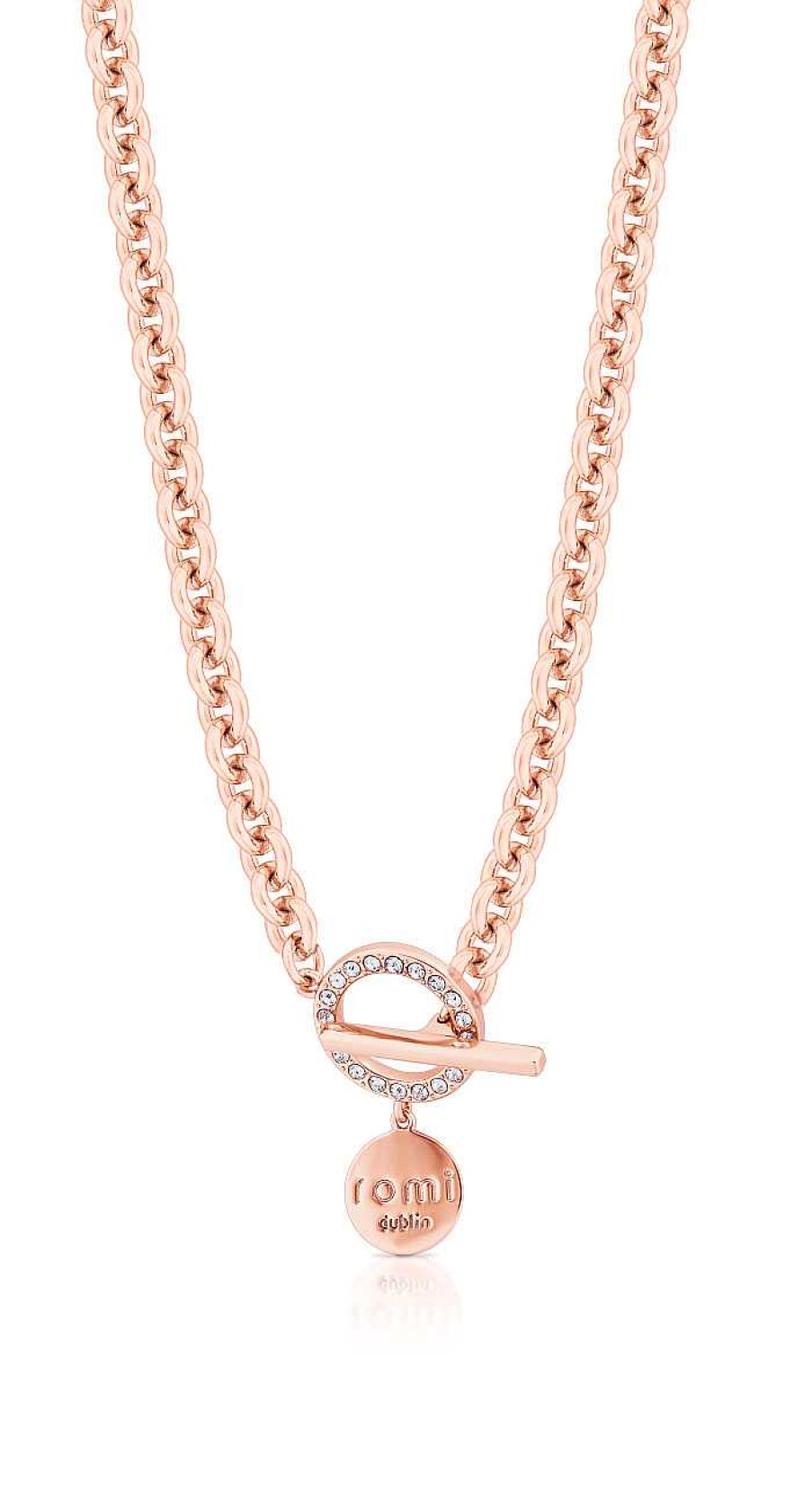 Jewellery Romi Dublin | Romi Rose Gold Chain Bar Necklace