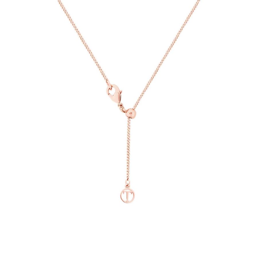 Jewellery Tipperary Crystal | Tree Of Life & Pink Heart Cz Rose Gold Pendant - New 2023