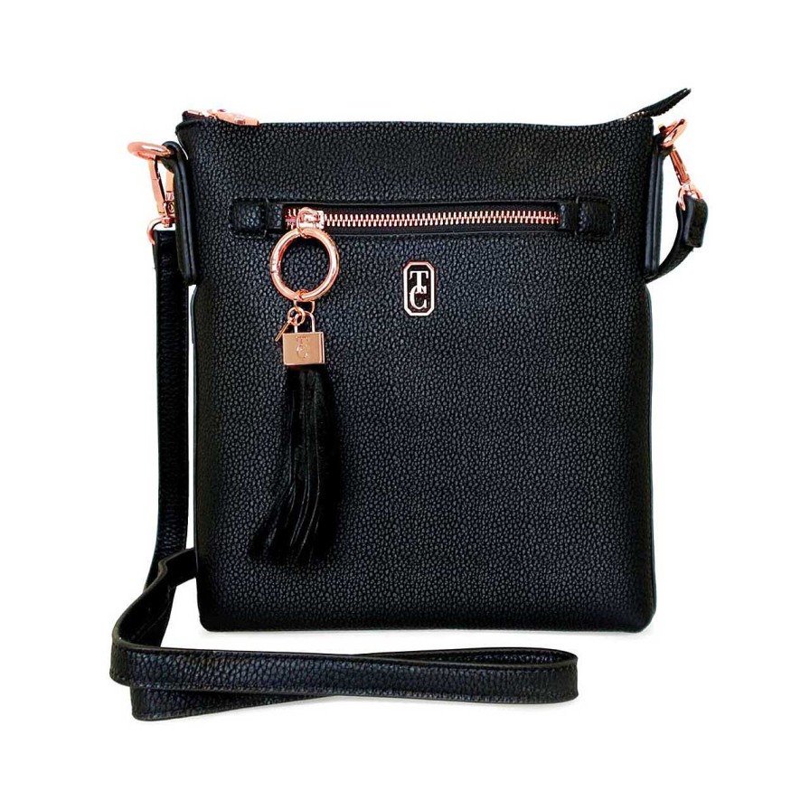 Handbags Tipperary Crystal | The Chelsea Cross Body Pouch Black