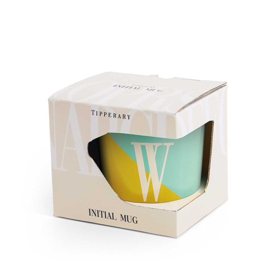 Homeware Tipperary Crystal Mugs | Tipperary Crystal Initial "W" Mug