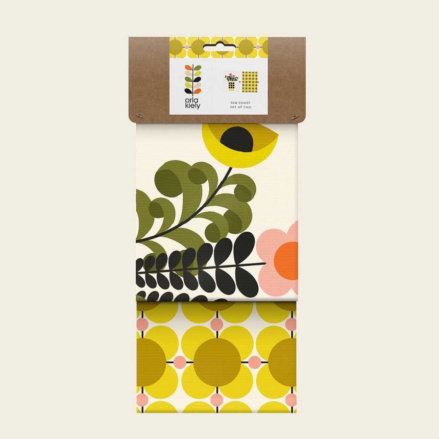 Homeware Orla Kiely Teapot | Orla Kiely Set Of 2 T-Towels - Vase Of Flowers