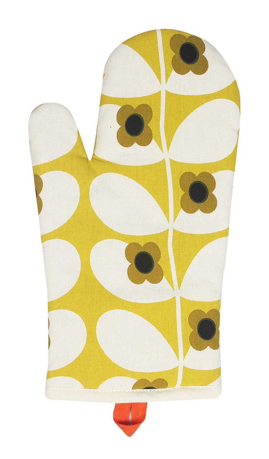 Homeware Orla Kiely Tea Towels | Orla Kiely Oven Mitt - Wild Rose Stem (Ochre)