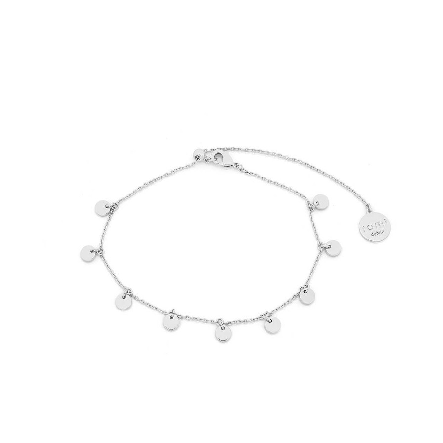 Jewellery Romi Dublin | Romi Mini Disc Chain Bracelet Silver