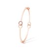 Jewellery Tipperary Crystal | Infinity Bangle Pink Cz - Rose Gold