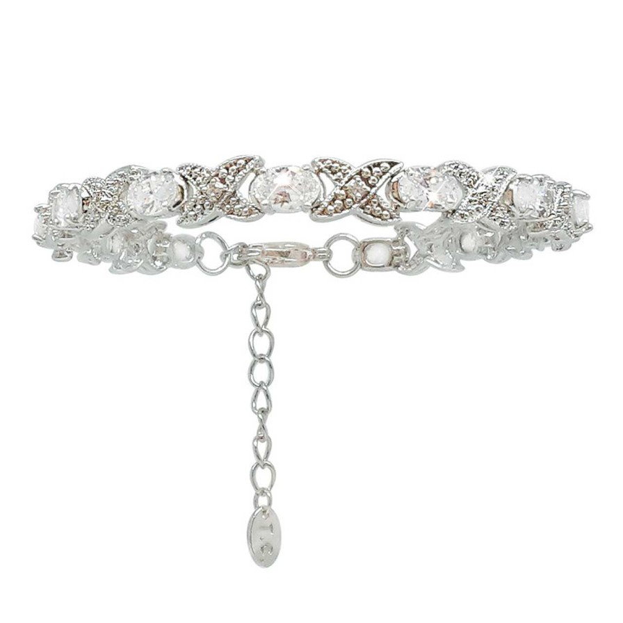 Jewellery Tipperary Crystal | Silver Bracelet X&O