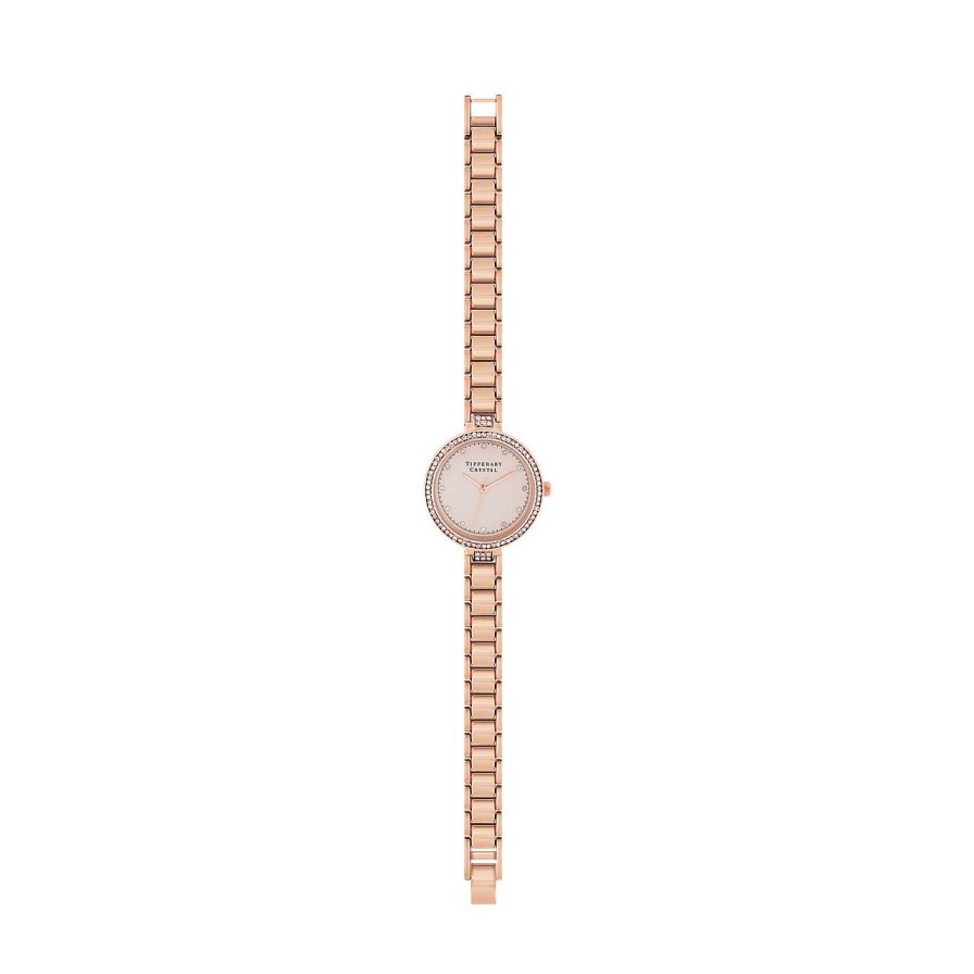 Jewellery Tipperary Crystal | Belgravia Rose Gold Watch