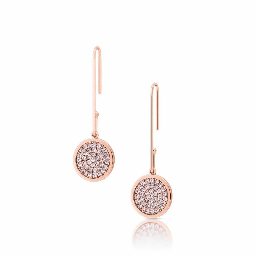 Jewellery Romi Dublin | Romi Rose Gold Pav Earrings