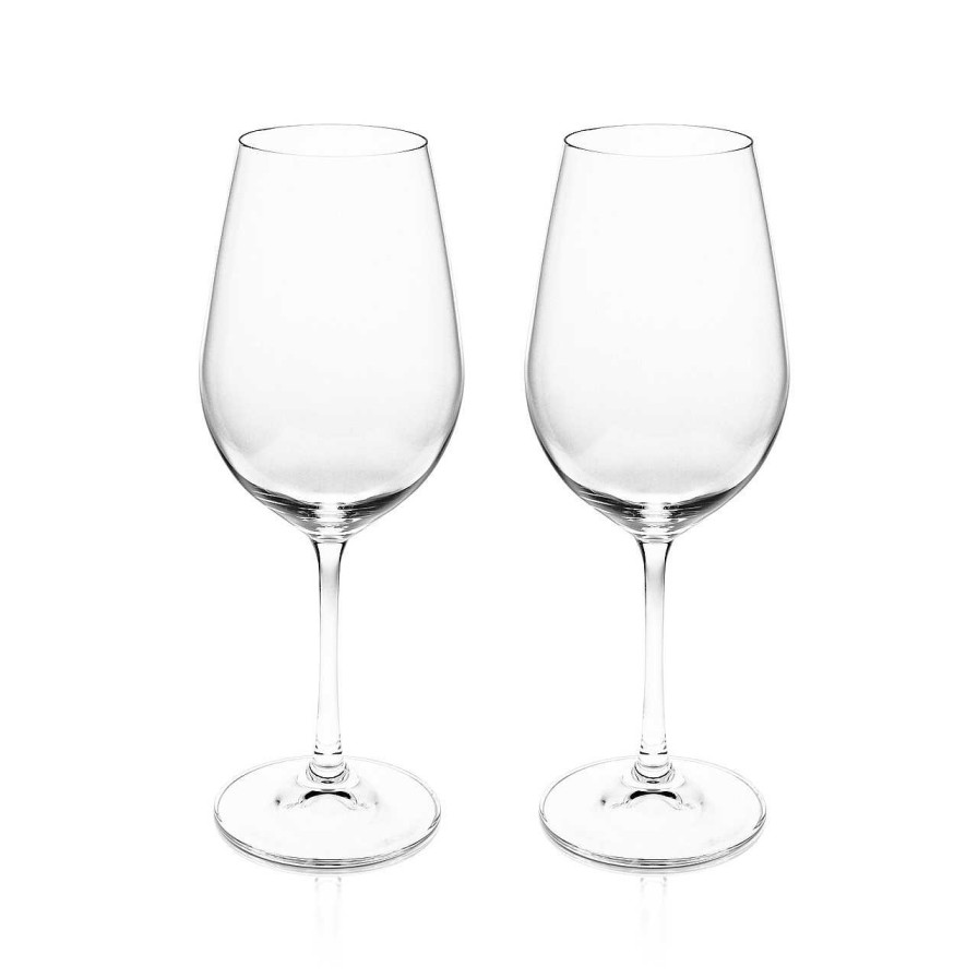 Homeware Tipperary Crystal Cups | Personalised Eternity Set Of Two Wine Glasses