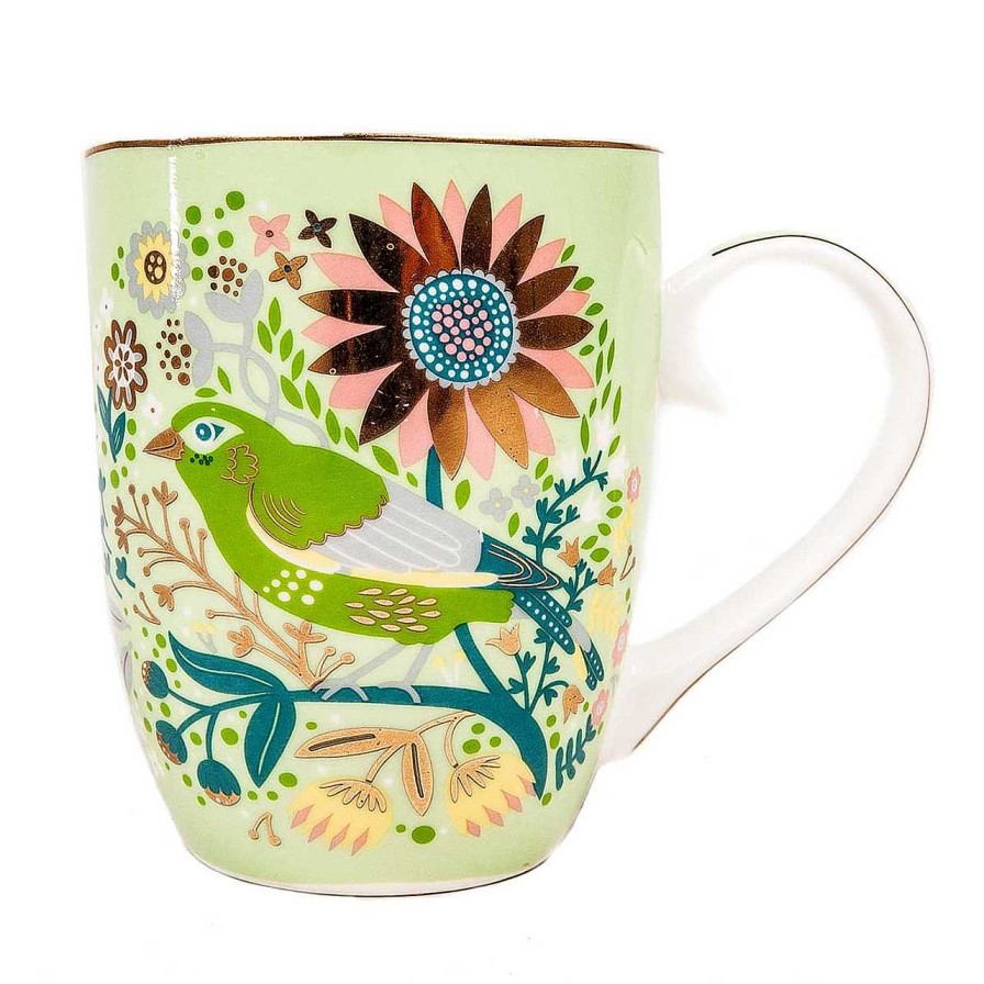 Homeware Birdy Mugs | Tipperary Single Birdy Mug - Greenfinch