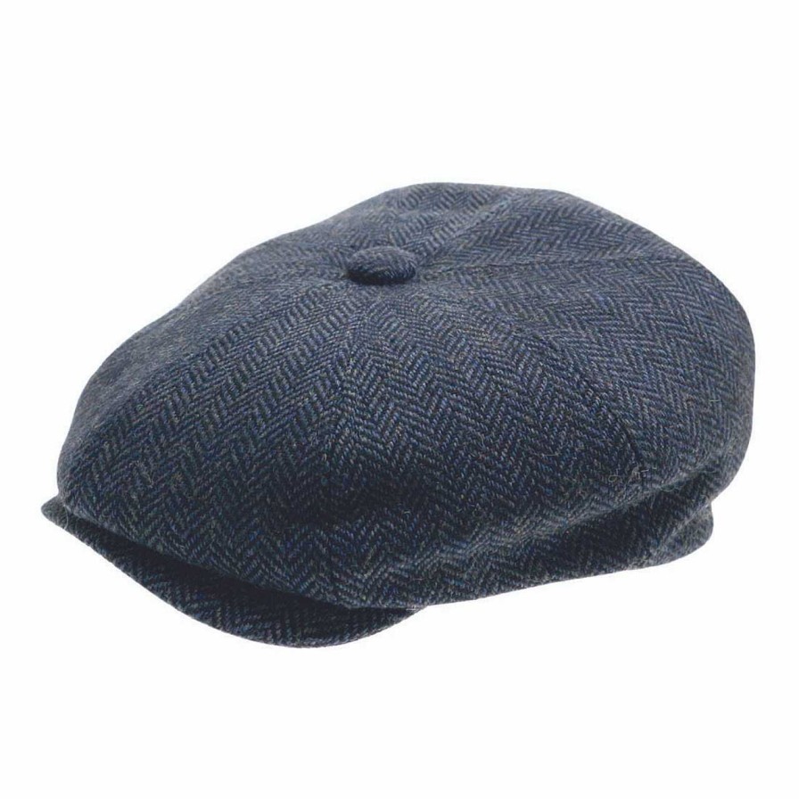 Handbags The Quiet Man | Peaky Blinders - Blue Herringbone Cap