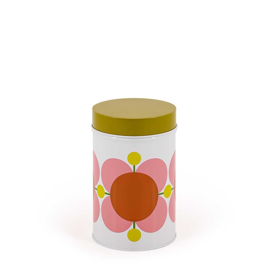 Homeware Orla Kiely Crystal | Orla Kiely Nesting Cannister Tins - Set Of 3 Atomic Flower Print