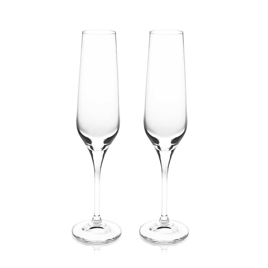 Homeware Tipperary Crystal Glass | Eternity Set Of Two Champagne Glasses