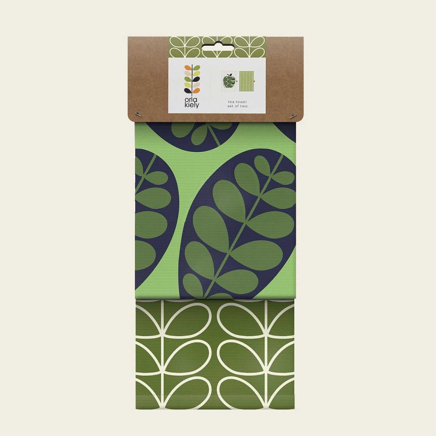 Homeware Orla Kiely Teapot | Orla Kiely Set Of 2 T-Towels - Apple A Day