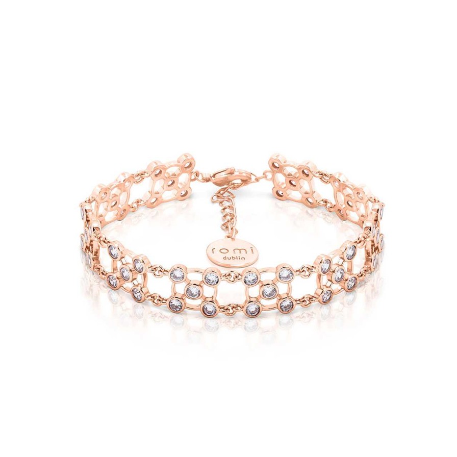 Jewellery Romi Dublin | Romi Rose Gold Net Bracelet