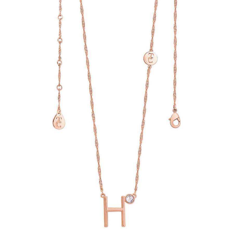 Jewellery Tipperary Crystal | Tipperary Crystal Letter "H" Pendant