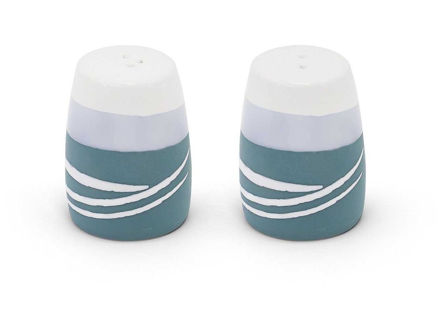 Homeware Paul Maloney Plates | Paul Maloney Pottery Teal Salt & Pepper