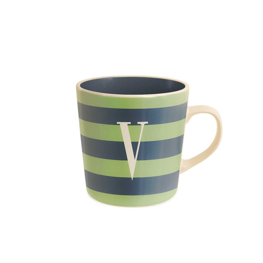 Homeware Tipperary Crystal Mugs | Tipperary Crystal Initial "V" Mug