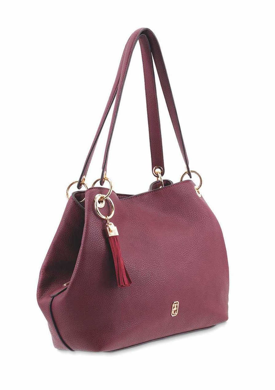 Handbags Tipperary Crystal Hats | Sicily Burgundy Tote Bag