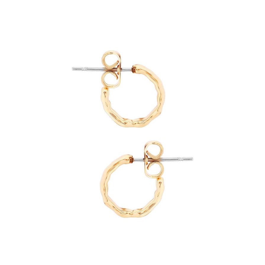 Jewellery Tipperary Crystal | Tc Mini Hoop Earring Gold