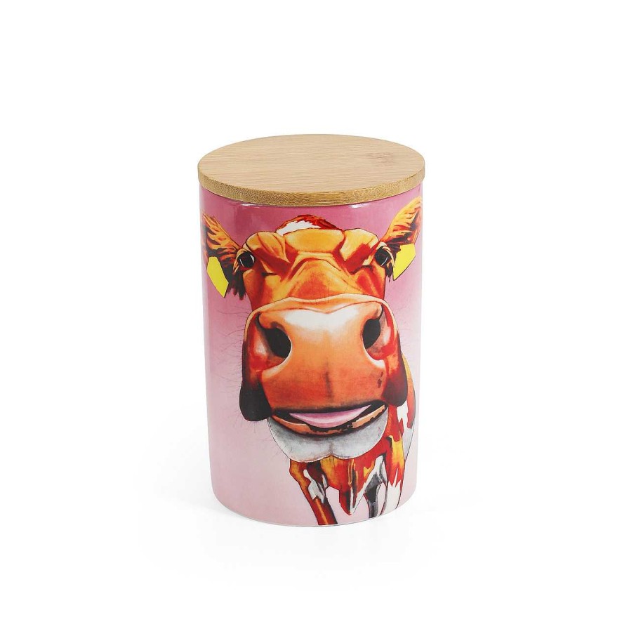 Homeware Eoin O Connor Photo Frames | Eoin O'Connor Cow Storage Jar - Pretty In Pink