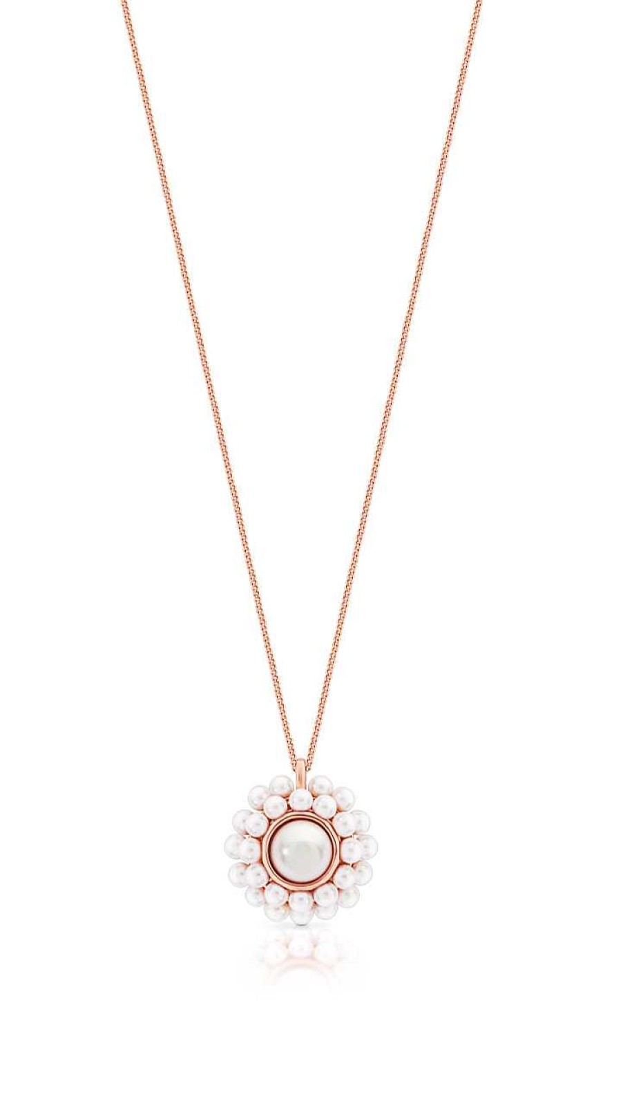 Jewellery Romi Dublin | Romi Rose Gold Pearl Cluster Pendant