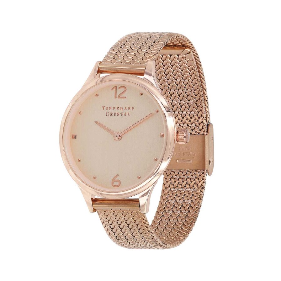 Jewellery Tipperary Crystal | Zola Rose Gold Watch