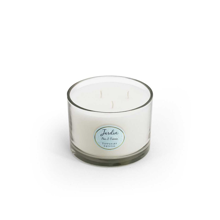 Homeware Tipperary Crystal Candles | Jardin Collection 3 Wick Candle - Pear & Freesia