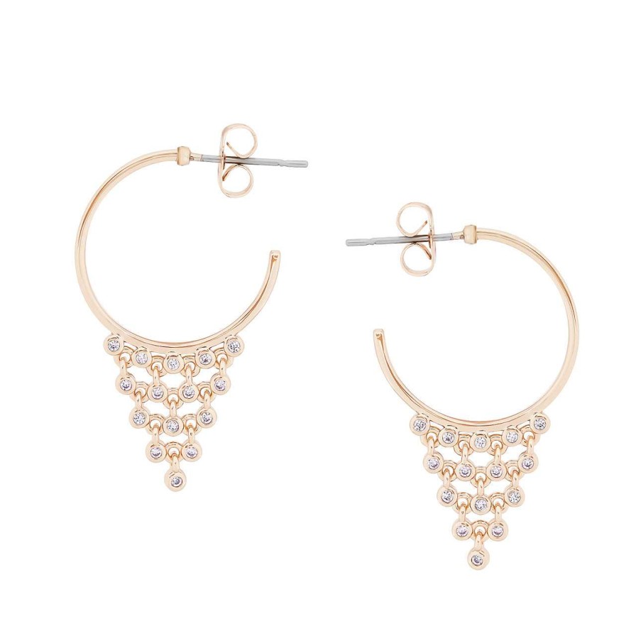 Jewellery Tipperary Crystal | Tc Web Earrings Gold