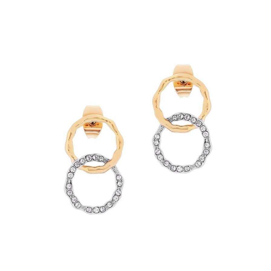 Jewellery Tipperary Crystal | Tc Double O Earrings Gold & Silver