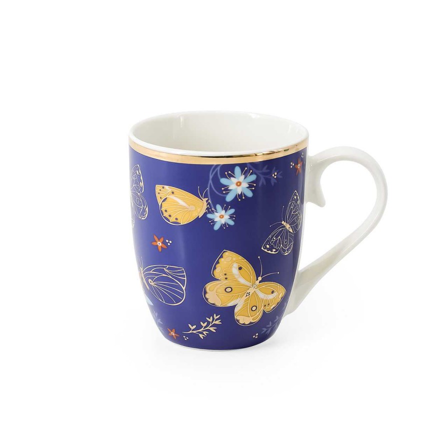 Homeware Butterfly Mugs | Butterfly Set Of 4 Mugs