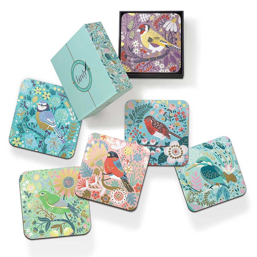 Homeware Birdy Water Bottles | Tipperary Birdy Set Of 6 Coasters