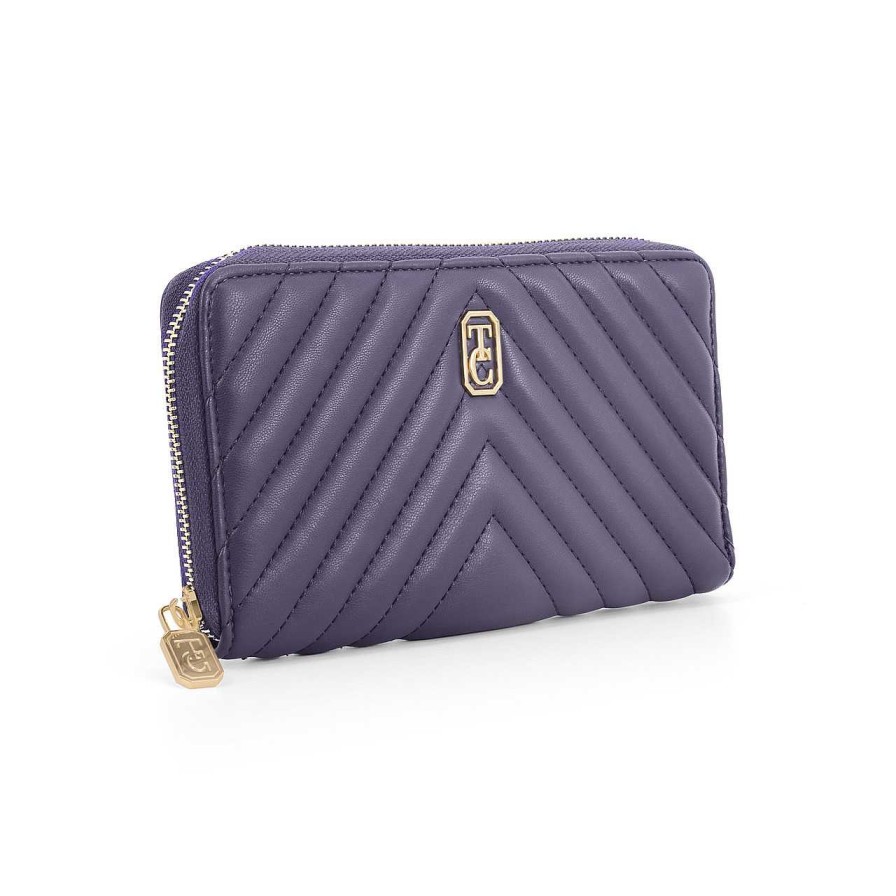 Handbags Tipperary Crystal Wallet | Bordeaux Chevron Wallet - Navy