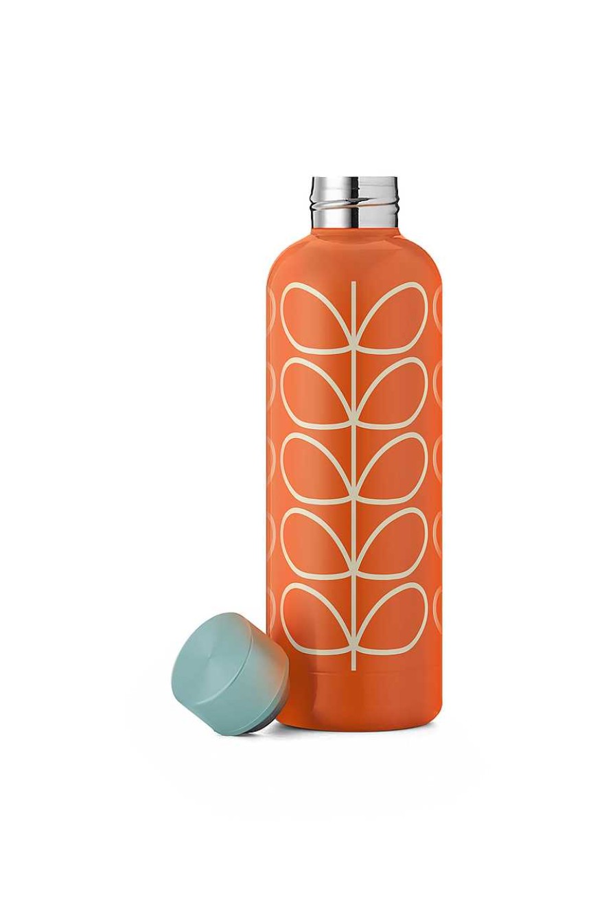 Homeware Orla Kiely Water Bottles | Orla Kiely Stainless Steel Water Bottle - Linear Stem