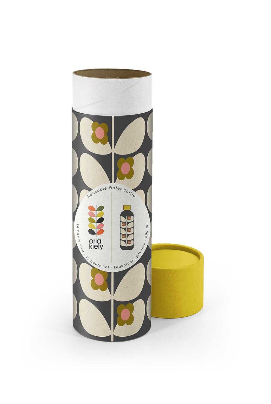 Homeware Orla Kiely Mugs | Orla Kiely Stainless Steel Water Bottle - Wild Rose Stem